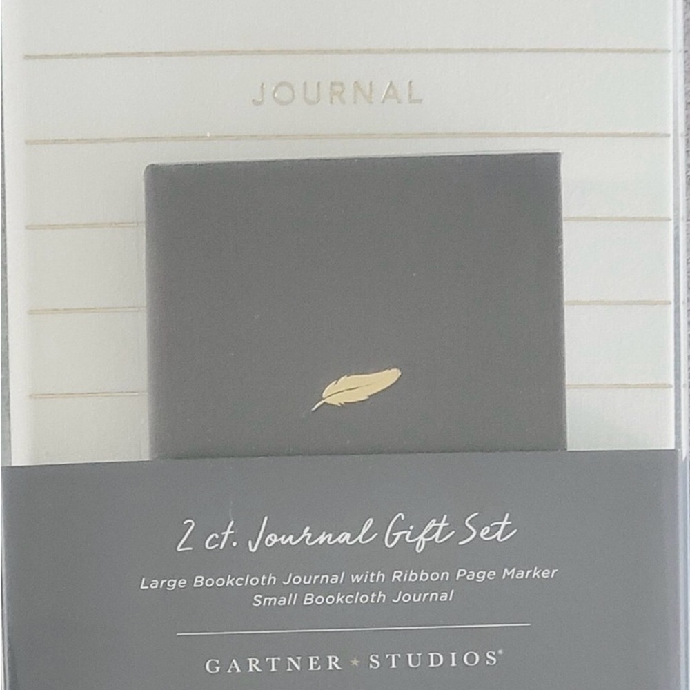 Gartner Studios Cream and Gray Journal Set